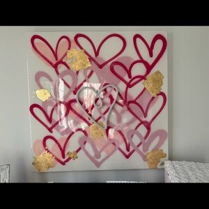 Light up Heart wall art